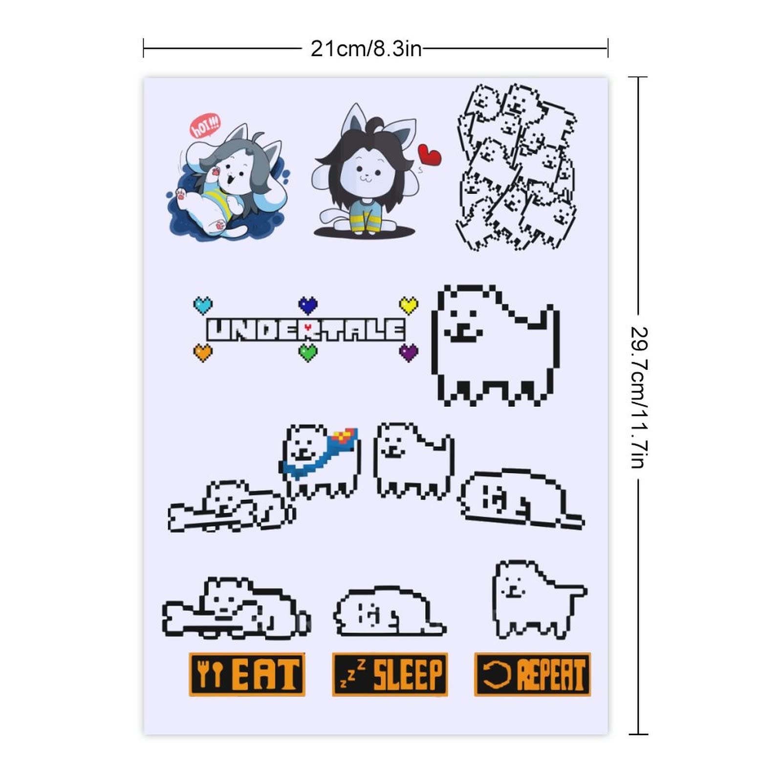 Amazon.co.jp: 防水ステッカーセット アンダーテール 犬 アンダー